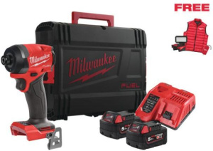 Аккумуляторный ударный шуруповерт Milwaukee M18 FID3MC-502X фонарь M18 ALIS 2х5,0 Ач в кейсе HD Box с АКБ и ЗУ