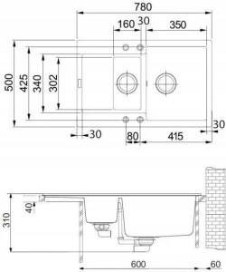 Кухонная раковина Franke Maris MRG 651-78 114.0201.537, оникс