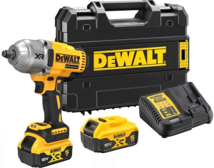 Аккумуляторный ударный гайковерт DeWALT DCF900P2T-QW, с АКБ и ЗУ