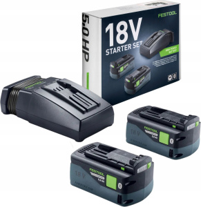 Набор аккумуляторов и зарядного устройства Festool Energy Kit 18V 2xHP5,0/TCL6 578736