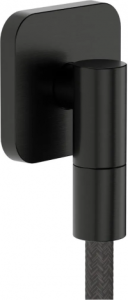 Подключение шланга Hansgrohe FixFit Fine Q 28884340, шлифованный черный хром