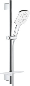 Душевой гарнитур Grohe Rainshower SmartActive 130мм Cube 26584LS0, белый