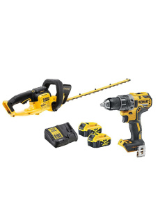 Набор электроинструментов DeWALT DCMHT563DCD-QW кусторез и дрель-шуруповерт с 2 АКБ и ЗУ
