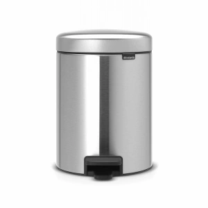 Мусорное ведро с педалью Brabantia NewIcon 112645, 5 л, матовая сталь
