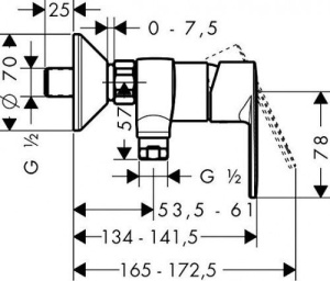 Смеситель для душа Hansgrohe Talis E2 31662000