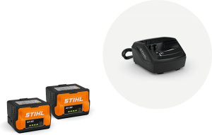 Комплект аккумуляторов Stihl AK 20 45200075903 2шт с ЗУ AL 101
