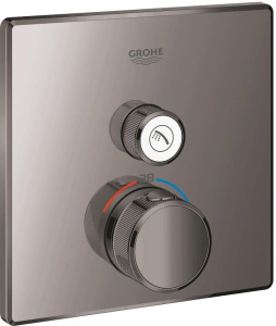 Смеситель для душа Grohe Grohtherm SmartControl 29123A00, графитовый