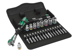 Wera 8100 SA 9 набор торцевых ключей с трещоткой Zyklop Speed 1/4 в комплекте 28cz. 05004019001