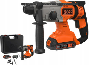 Аккумуляторный перфоратор Black+Decker BCD900E2K-QW, с ЗУ