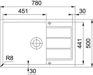 Кухонная раковина Franke Sirius SID 611-78/45 BB 114.0504.170, оникс