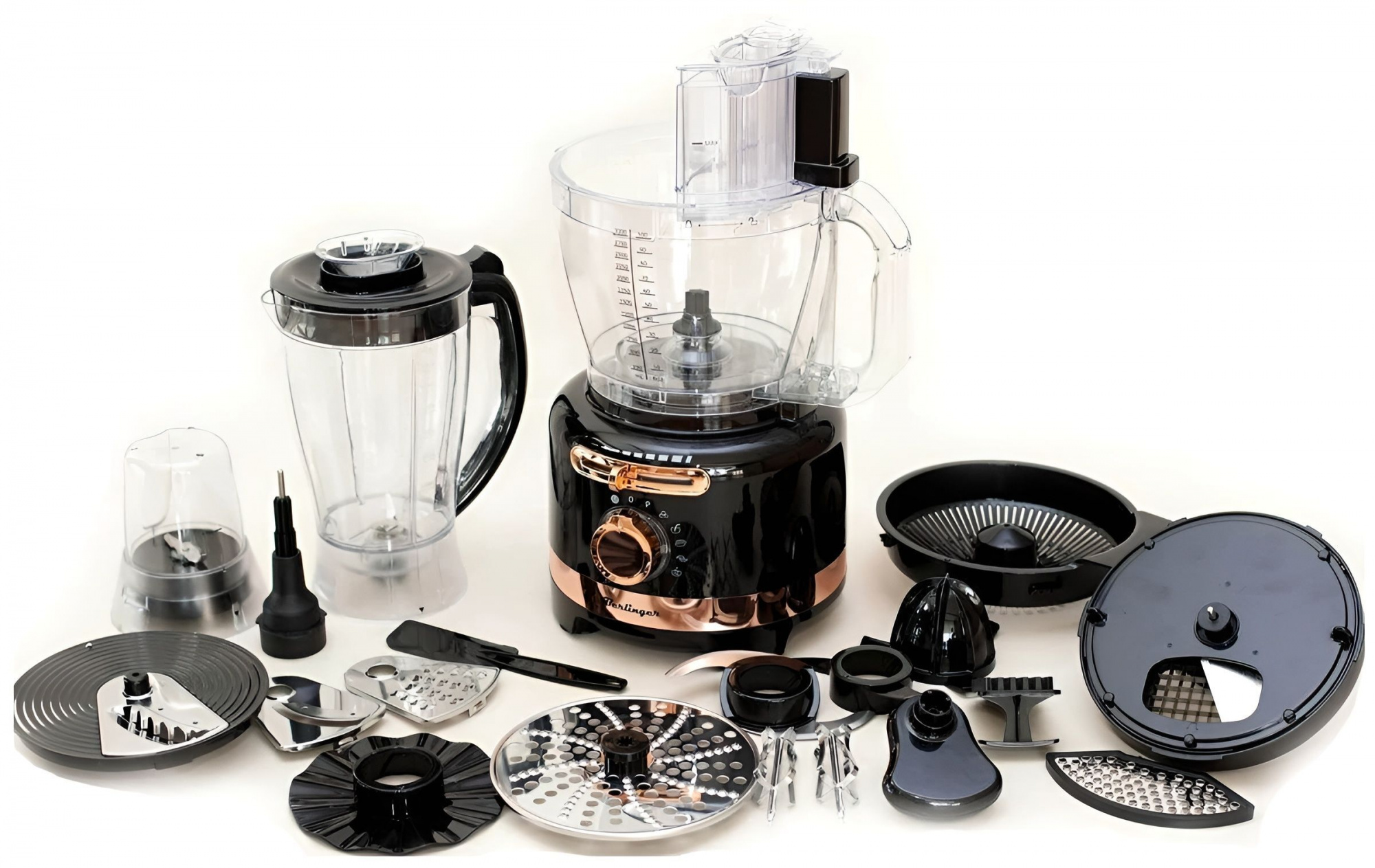 Кухонный комбайн Berlinger MAX-1800-W 1800 Вт, черный