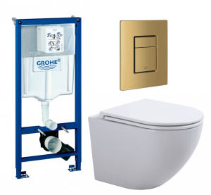 Комплект инсталляции Grohe с унитазом Imprese Elanta Tornado
