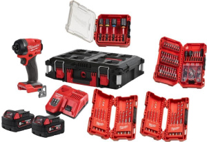 Аккумуляторный ударный шуруповерт Milwaukee M18 FID3100P-502P 4933498244 2х5,0 Ач в кейсе Packout с АКБ и ЗУ