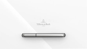 Клавиша двойногосмыва Villeroy & Boch ViConnect белое глянцевое стекло 922160RE