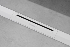 Внешний сливной элемент 90см для напольного монтажа Hansgrohe RainDrain Flex 56045700, матовый белый