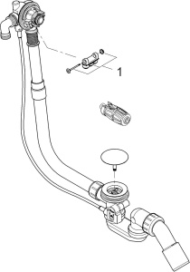 Сливной комплект Grohe Talentofill 28991000, хром