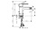 Смеситель для биде Hansgrohe Rebris S 72212000, хром