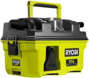 Аккумуляторный строительный пылесос для сухой и влажной уборки RYOBI RV1811-0 без АКБ и ЗУ