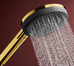 Душевой набор Hansgrohe Raindance Alive Select S 24602990, полированное золото