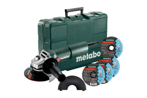 Угловая шлифовальная машина Metabo W 750-125 Set 603605680, в кейсе