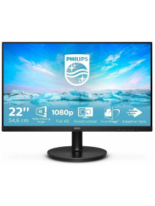 Монитор Philips 221V8, 1920x1080, 75 Гц, *VA, черный