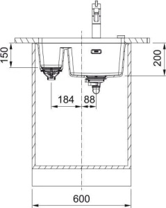 Кухонная раковина Franke Maris MRG 160-34-15sbl 125.0687.270, Каменный серый