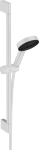 Душевой набор Hansgrohe Pulsify Select 105 3jet Relaxation EcoSmart со штангой 65 см, белый матовый 24161700