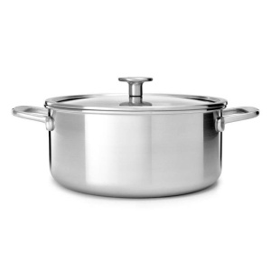 Стальная кастрюля KitchenAid объемом 4,9 л с крышкой (Cc003260001)