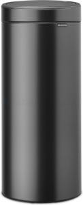 Мусорное ведро Brabantia Touch Bin New 236266, чёрно-серое