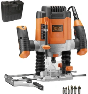 Вертикально-фрезерная машина Black+Decker KW1200EKA-QS, с кейсом