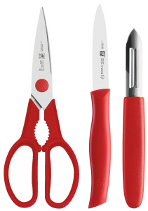Набор Zwilling Twin Grip: нож + овощечистка + ножницы ( 38157-001-0)
