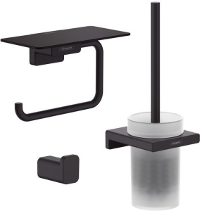 Набор аксессуаров Hansgrohe AddStoris 41752670+41742670+41772670, матовый черный