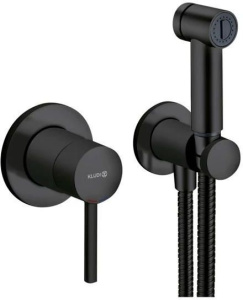 Гигиенический душ со смесителем Kludi Bozz 389983976, матовый черный