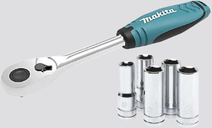 Набор головок с трещоткой Makita B-65573, 23 шт.
