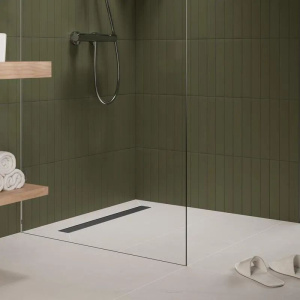 Линейный слив Hansgrohe RainDrain Go Complete 56275800, шлифованная нержавеющая сталь