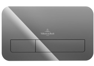 Клавишасмыва Villeroy & Boch ViConnect 200G серое глянцевое стекло 922400RA