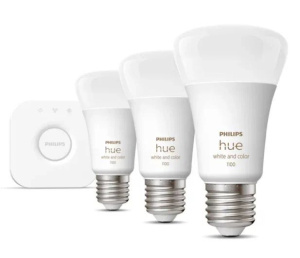 Комплект умных ламп Philips Hue White and Color Ambiance E27 Starter Kit 1100Лм Bluetooth 929002468811