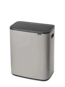 Мусорное ведро Brabantia Bo Touch Bin 255045 2×30л, мягкое серое