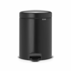 Мусорное ведро с педалью Brabantia NewIcon 112928, 5 л, матовое чёрное