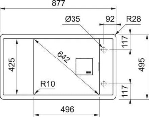 Кухонная раковина Franke Fresno FSG 611-88 114.0616.465, оникс