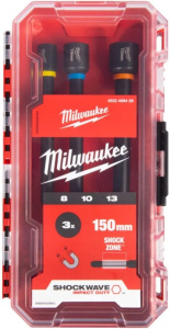 Набор магнитных торцевых головок Milwaukee 3 шт 4932499426