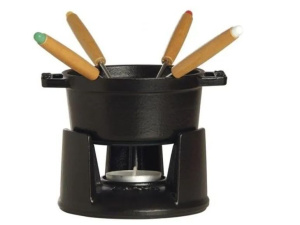 Мини-набор для фондю Staub 0,25 л, чёрный, 10 см 40509-587-0