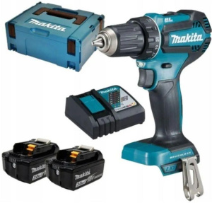 Ударная дрель Makita DDF485RFJ 18V LXT + кейс, с АКБ 2x3,0 Ah и ЗУ