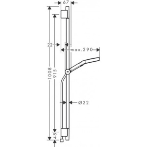 Душевой набор Hansgrohe 130 3Jet 28743140 матовая бронза