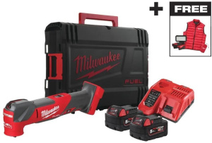 Аккумуляторный многофункциональный инструмент Milwaukee M18 FMTMC-502X фонарь 4933499454 2х5,0 Ач в кейсе HD Box с АКБ и ЗУ