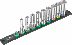 Набор длинных торцевых головок Wera Magnetic Strip B, 3/8"