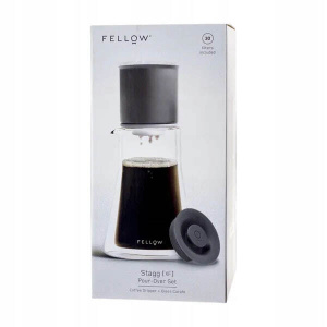 Набор для кофеварки FELLOW Stagg XF Pour Over Set, черная, 0,6 л, из нержавеющей стали, с графином и фильтрами (852212007175)
