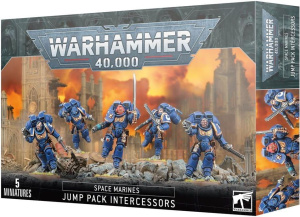 Набор миниатюр Games Workshop Warhammer 40k Space Marines Jump Pack Intercessors Squad