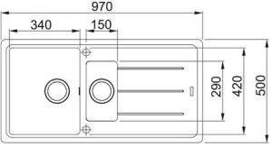 Кухонная раковина Franke Basis BFG 651-97 114.0676.276,белый полярный
