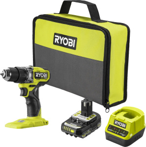 Аккумуляторная ударная дрель-шуруповерт RYOBI RPD18C11C20G